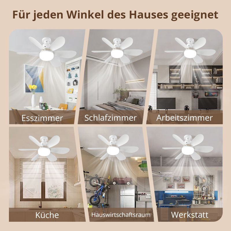 Ventilateur de plafond pour une utilisation à domicile avec un contrôle léger et télécommandé