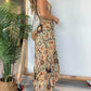 🌺Frühling Vorverkauf 49% Rabatt🍃Sexy langes Kleid mit Spaghettiträgern und Blumenmuster für Damen