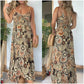🌺Frühling Vorverkauf 49% Rabatt🍃Sexy langes Kleid mit Spaghettiträgern und Blumenmuster für Damen