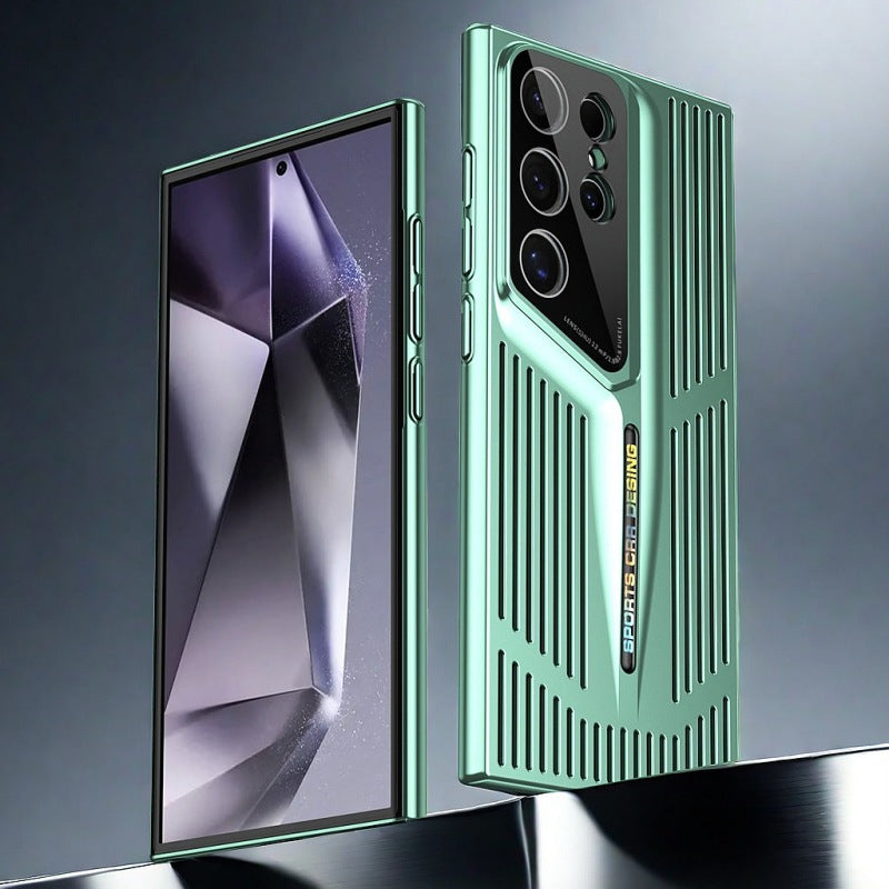 Copertina per telefonia mobile sottile e traspirante con protezione delle lenticchie per Samsung