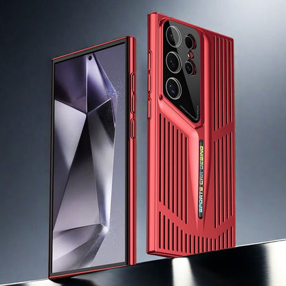Copertina per telefonia mobile sottile e traspirante con protezione delle lenticchie per Samsung