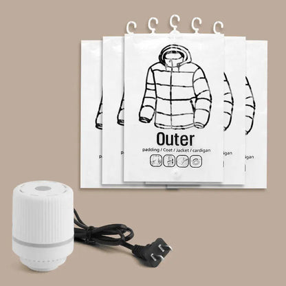 Hängender Vakuum-Kompressionsbeutel – platzsparend & staubdicht für Kleidung 👕🧥✨