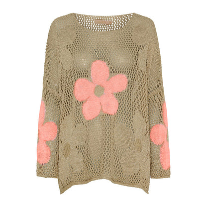 🌼67% Rabatt👚 Damen Sommerpullover mit Hohlsaum