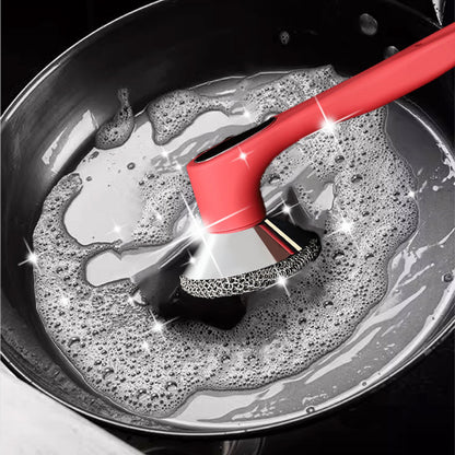 Scrubber di pulizia in acciaio inossidabile con un gambo lungo