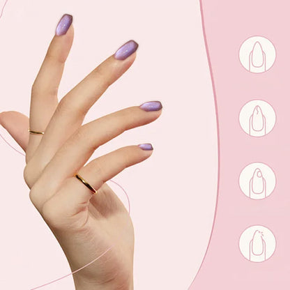 Juego de esmalte de uñas de gel de gato de gato simple