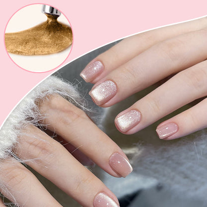 Juego de esmalte de uñas de gel de gato de gato simple