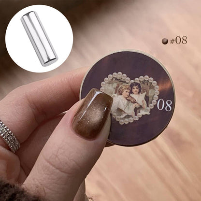 Juego de esmalte de uñas de gel de gato de gato simple