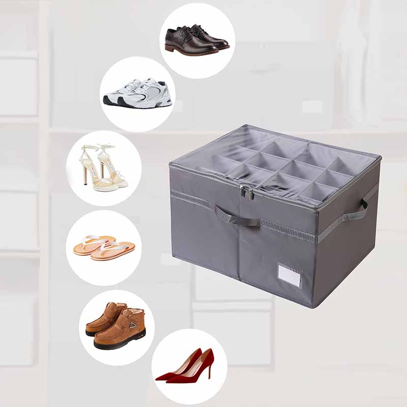 ⏳Zeitlich begrenztes Sonderangebot⏰Schuh-Organizer mit verstellbaren Trennwänden und transparenter Abdeckung 🔍