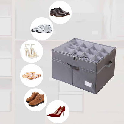 ⏳Zeitlich begrenztes Sonderangebot⏰Schuh-Organizer mit verstellbaren Trennwänden und transparenter Abdeckung 🔍