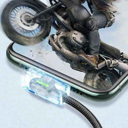 Cavo di ricarica rapida curva e intrecciata per i telefoni cellulari