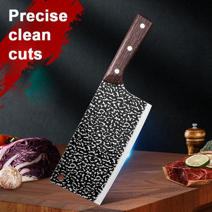 Coltello da cucina forgiato, affilato e resistente