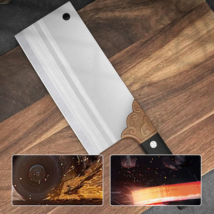Coltello da cucina forgiato, affilato e resistente