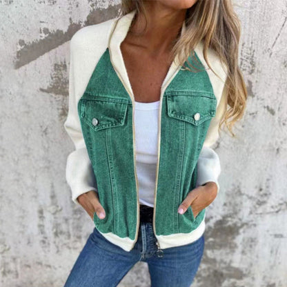 🔥Ny mote kvinner kreativ denim skjøtejakke