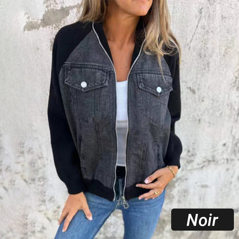 🔥Ny mote kvinner kreativ denim skjøtejakke