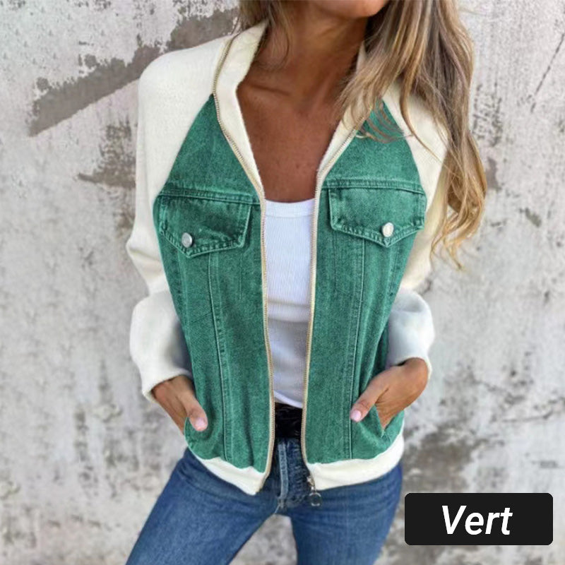 🔥Ny mote kvinner kreativ denim skjøtejakke