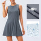 🔥Hot Sale🔥Sportliches ärmelloses Kleid & Kompressionsshorts 2-teiliges Set