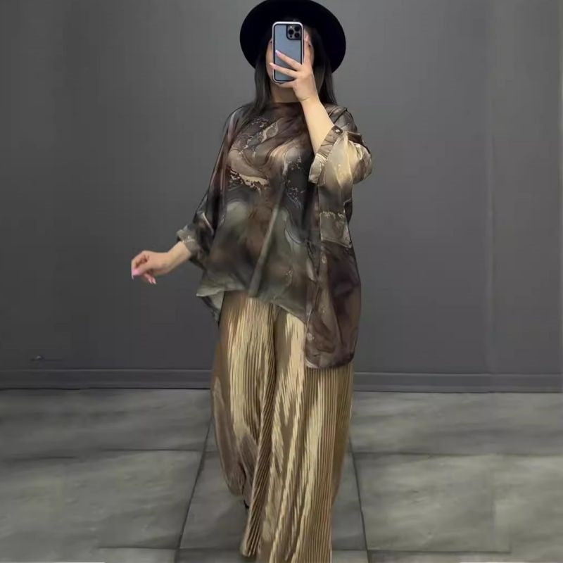 43% de descuento 💥Conjunto holgado, fluido y moderno de 2 piezas para mujer.