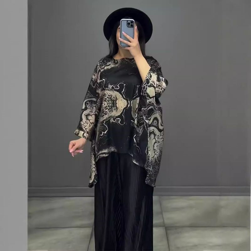 43% de descuento 💥Conjunto holgado, fluido y moderno de 2 piezas para mujer.