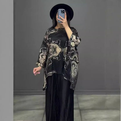 43% de descuento 💥Conjunto holgado, fluido y moderno de 2 piezas para mujer.