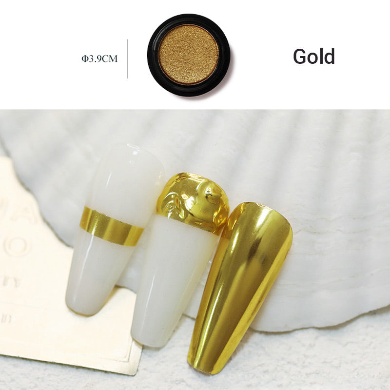 Superheller solid nail powder with a mirror effect