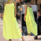Maxikleid with wide carriers and bags