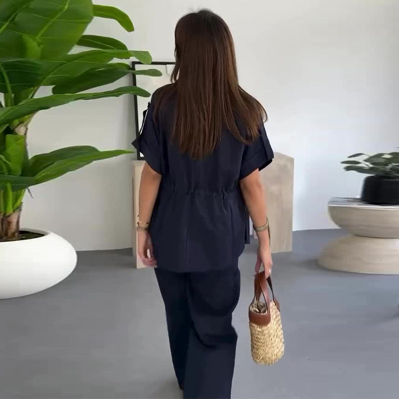 💕Free Shipping🥰Two-piece workwear casual with drawstring for women