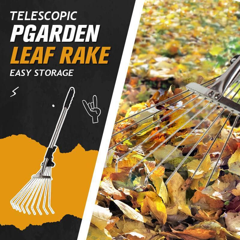 🍂 50% sparen! 🧹 Teleskop-Gartenrechen – Verstellbare Reichweite & langlebige Zinken ✨