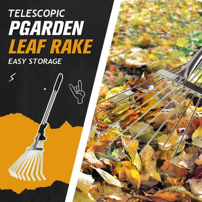 🍂 50% sparen! 🧹 Teleskop-Gartenrechen – Verstellbare Reichweite & langlebige Zinken ✨