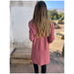 🥰Saisonale Förderung super niedrigen Preis🥰Reverskragen Lässiger langärmeliger Pullover mit offener Vorderseite