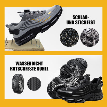🔥Solange der Vorrat reicht 40 % Rabatt!🎉Schlag- und stichfeste Sicherheitsschuhe mit Drehknopf