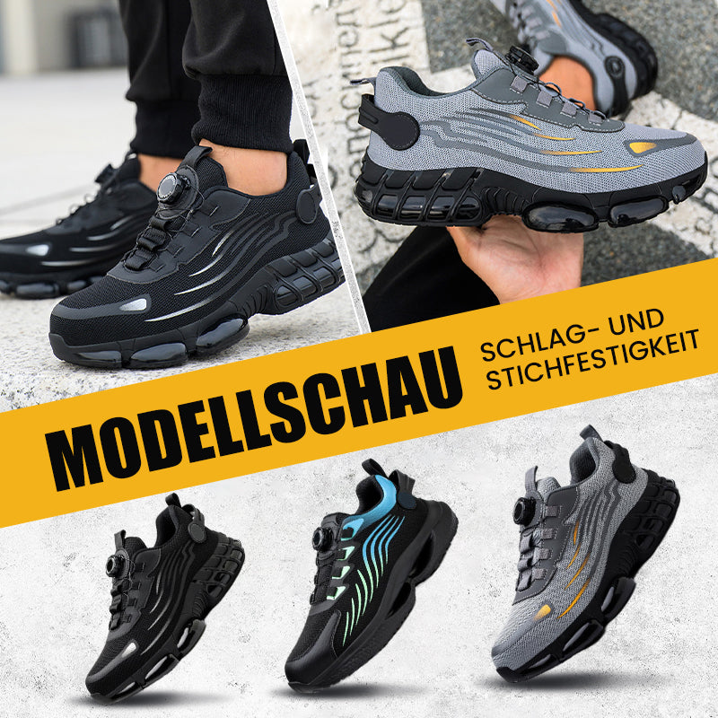 🔥Solange der Vorrat reicht 40 % Rabatt!🎉Schlag- und stichfeste Sicherheitsschuhe mit Drehknopf
