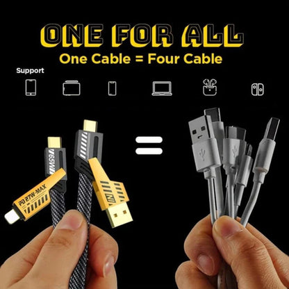 4-in-1 PD speed charging cable, 27 W, 65 W