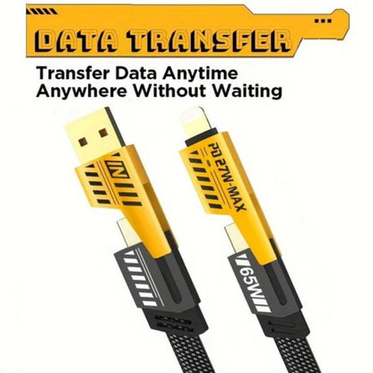 4-in-1 PD speed charging cable, 27 W, 65 W