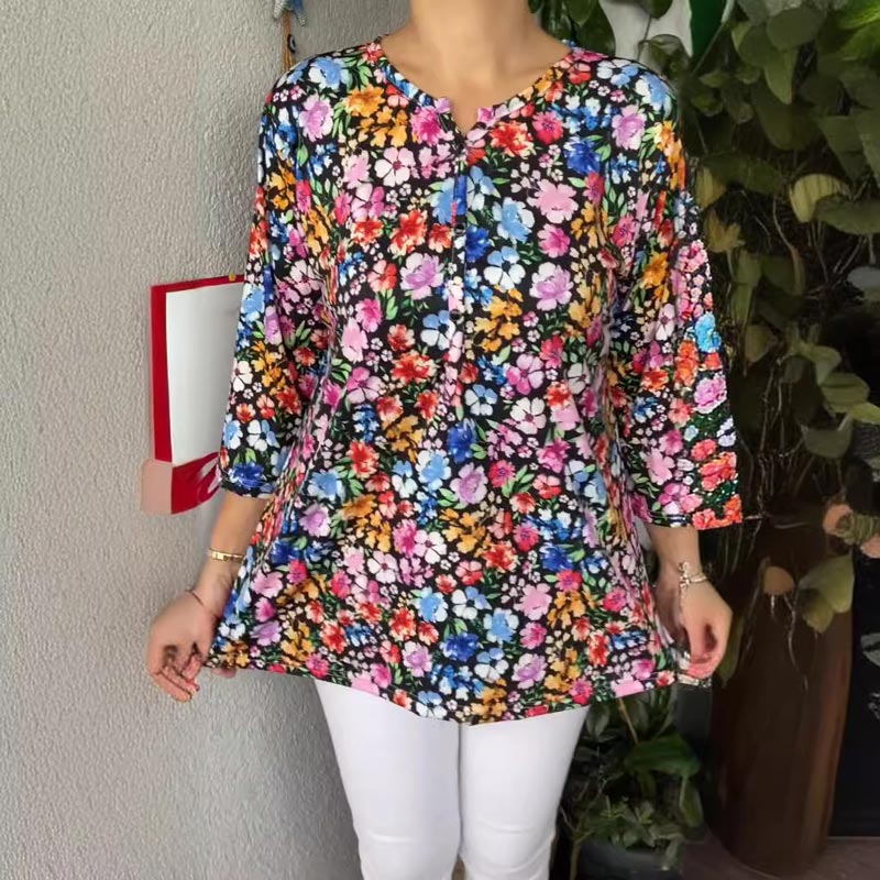💥Sconto del 66% a tempo limitato 💕Maglione casual con scollo a V e bottoni sul davanti per donna🌸