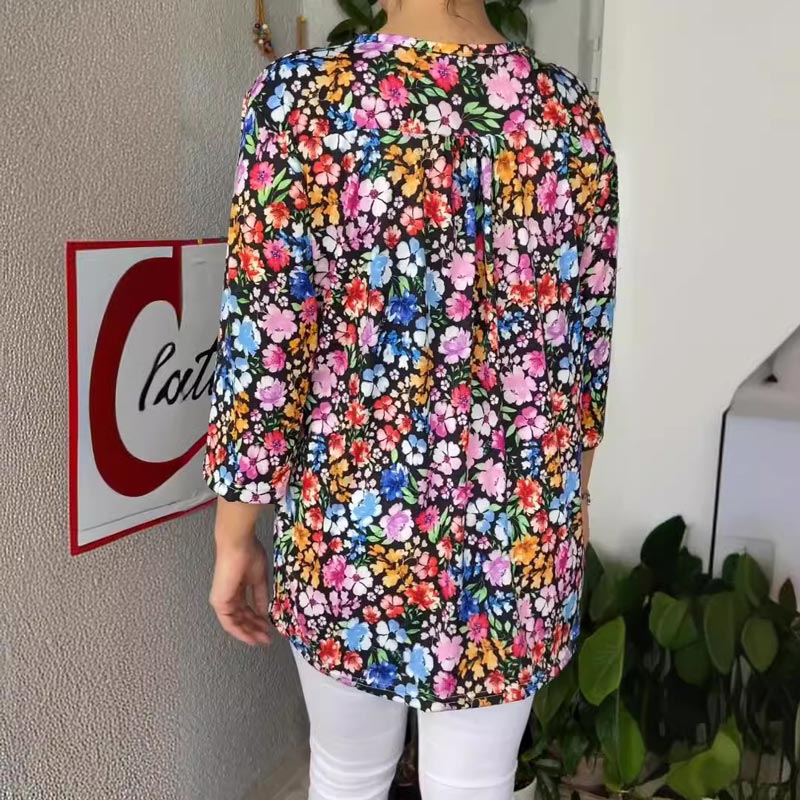 💥Sconto del 66% a tempo limitato 💕Maglione casual con scollo a V e bottoni sul davanti per donna🌸