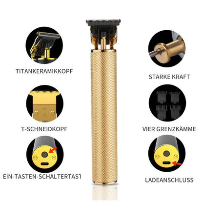 🎁Tagliacapelli elettrico vintage con testina a olio e incisione sfumata