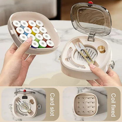 Double-aged magnetic sewing organizer set