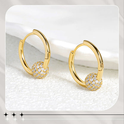 💫 LIMITED-TIME 50% RABATT! 👑 Goldene Kugelohrringe – Zart, Leicht & Zeitlos Elegant ✨