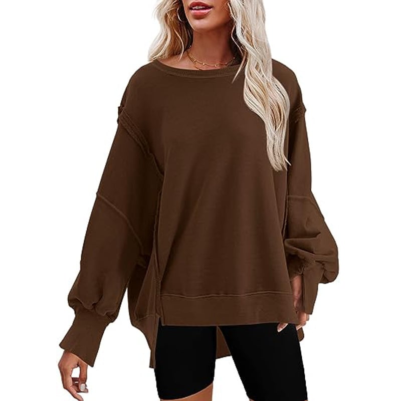 👚Oversized crew neck sweatshirts