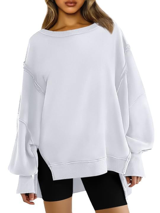 👚Oversized crew neck sweatshirts