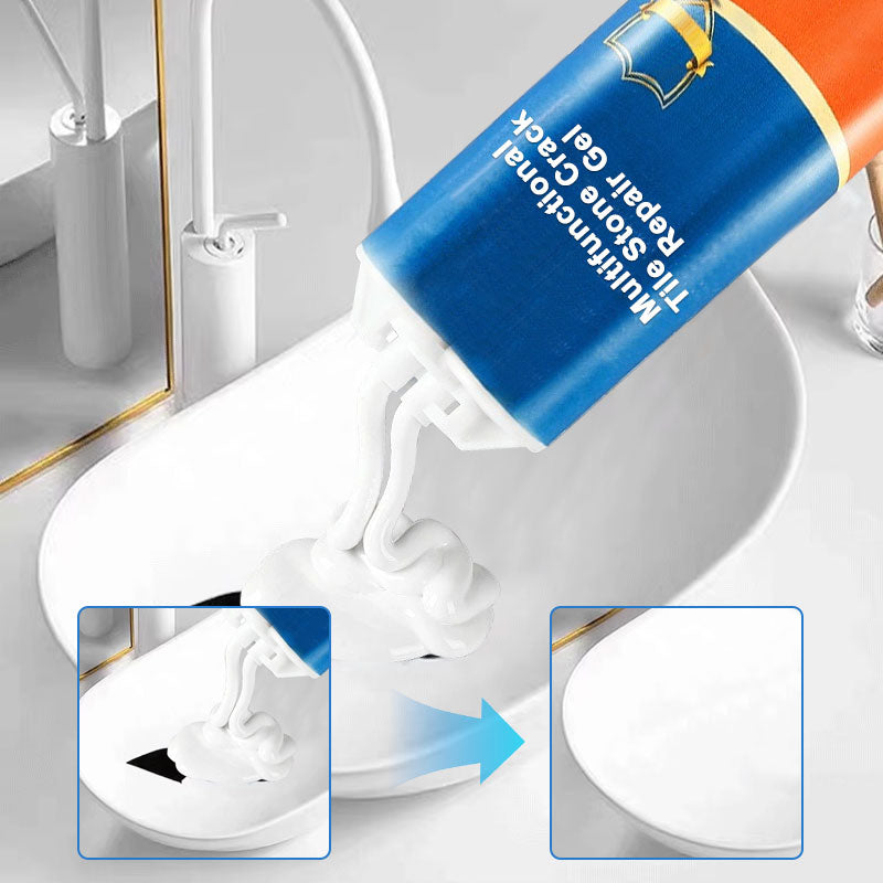 Multifunktionell gel för reparation av kakelsprickor