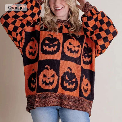 🥳Befristetes Angebot 49% RABATT🎃Halloween Karo-Pullover