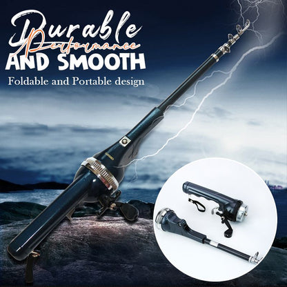 🔥Prévente de Noël - 50% de réduction🔥 Kit de canne à pêche télescopique tout-en-un