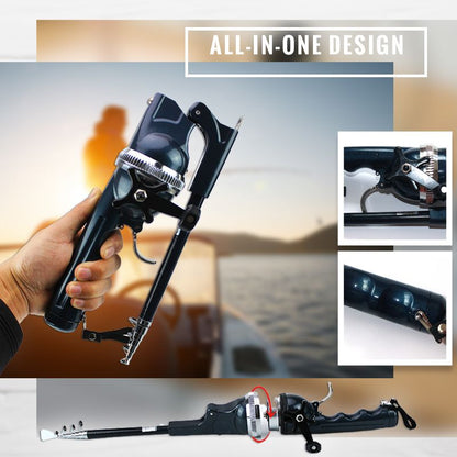 🔥Prévente de Noël - 50% de réduction🔥 Kit de canne à pêche télescopique tout-en-un