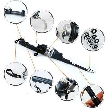 🔥Prévente de Noël - 50% de réduction🔥 Kit de canne à pêche télescopique tout-en-un