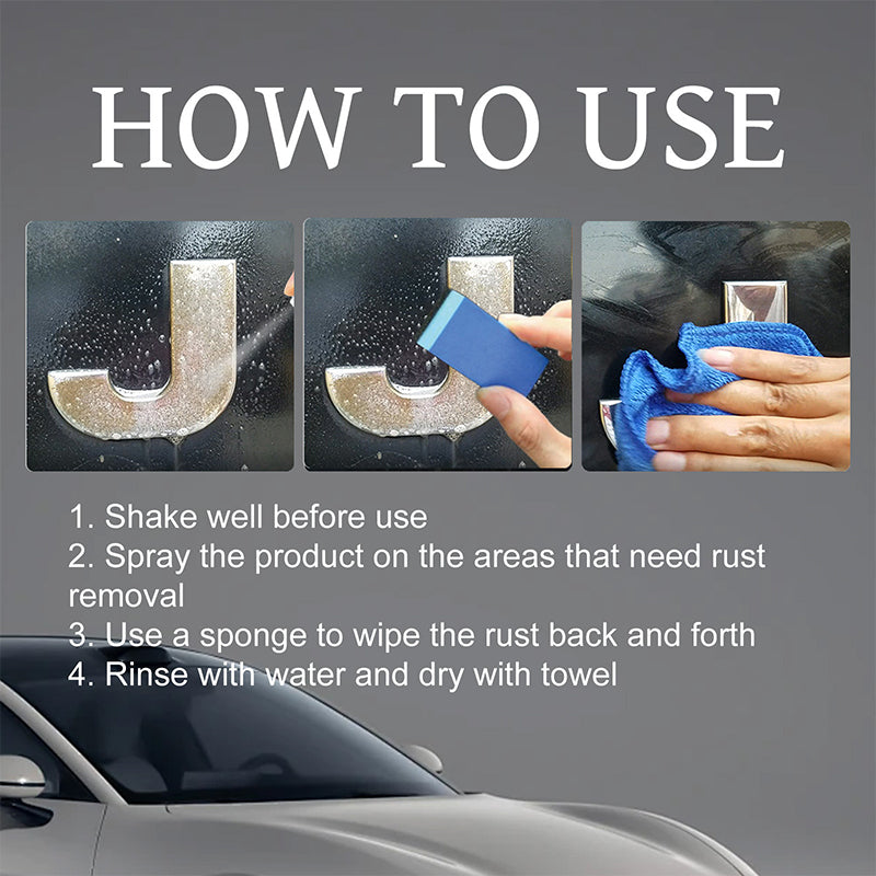 🚗💦Kit spray efficace per la rimozione della ruggine dalle auto