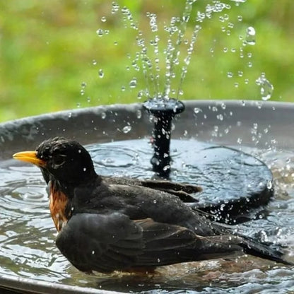 💧JETZT 50 % RABATT! ☀️ Solarbetriebene Springbrunnen-Vogeltränke-Pumpe – 1,4-W-Solarpanel, 4 Düsen & Tauchpumpe für Teich, Garten & Pool 🐦