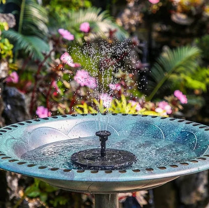 💧JETZT 50 % RABATT! ☀️ Solarbetriebene Springbrunnen-Vogeltränke-Pumpe – 1,4-W-Solarpanel, 4 Düsen & Tauchpumpe für Teich, Garten & Pool 🐦