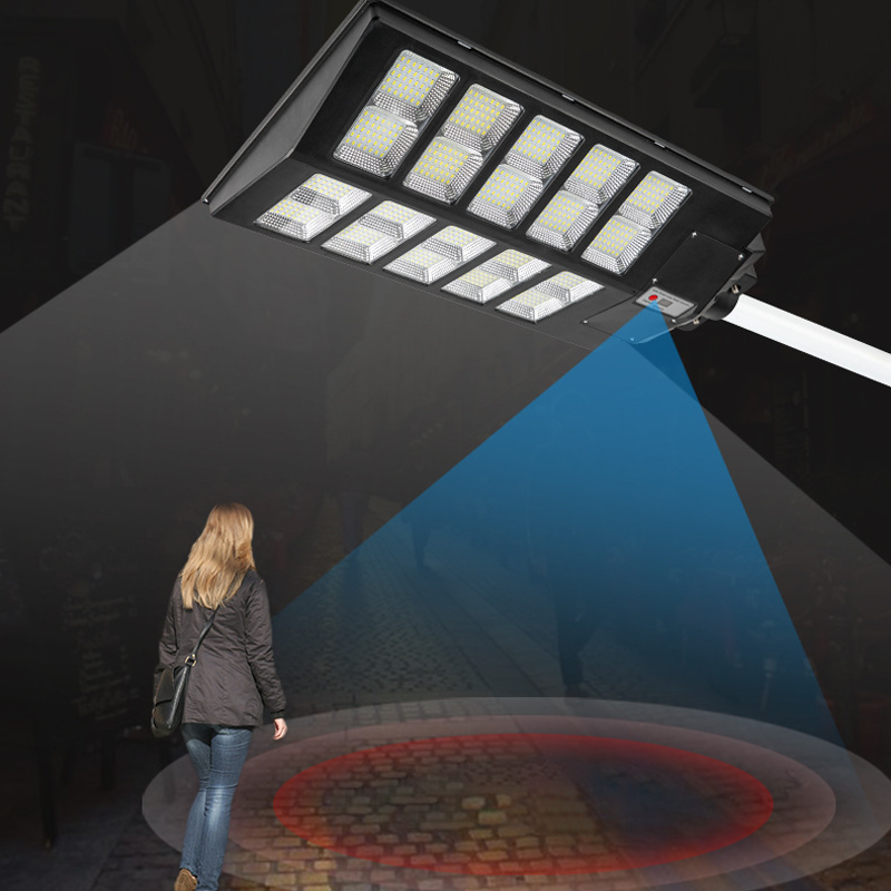 Smart Sather--Powered Street Lampe - Motioun Sensor, Remote Kontroll