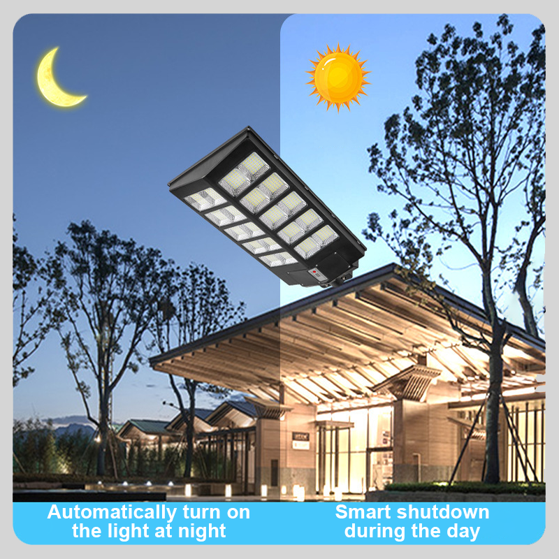 Smart Sather--Powered Street Lampe - Motioun Sensor, Remote Kontroll